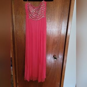 Beaded strapless dress